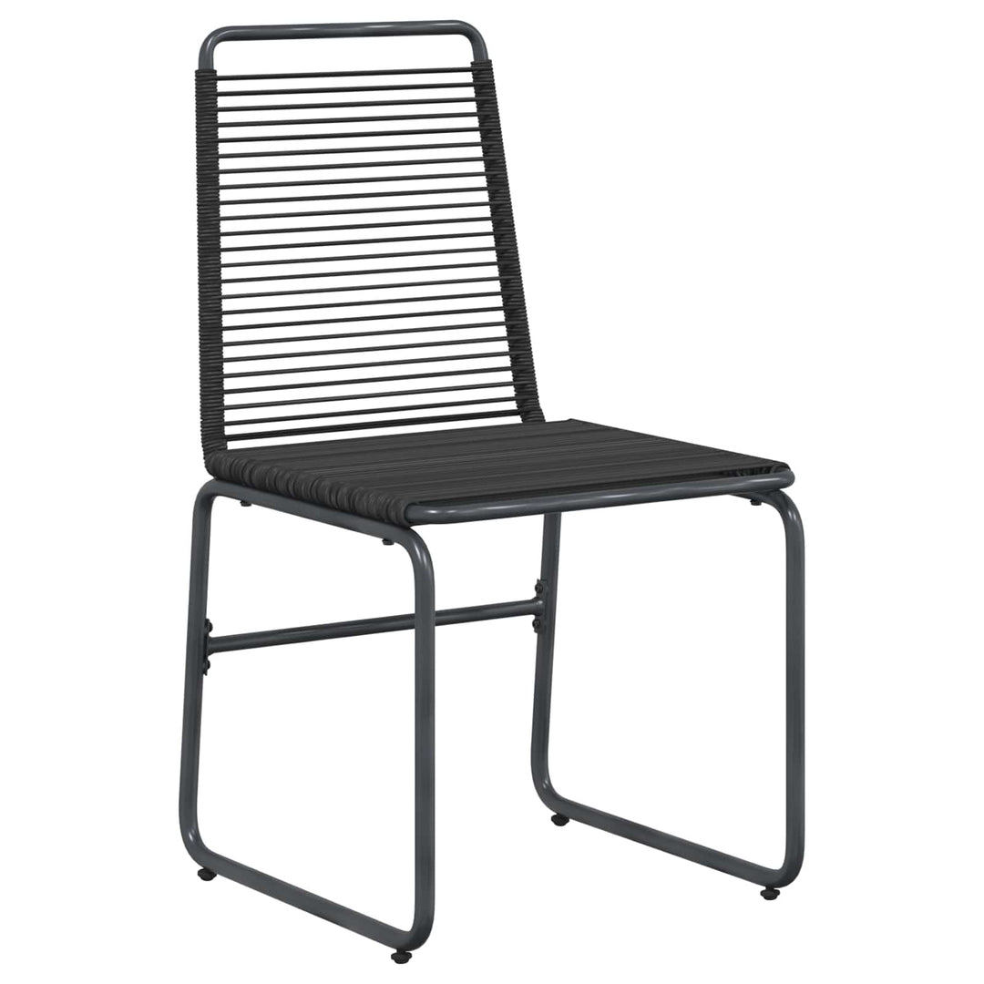 Have Sæt 5 stk. Sort Metal og Rattan