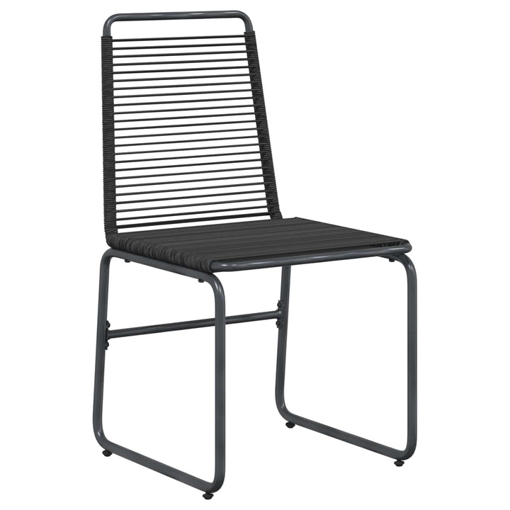 Have Sæt 5 stk. Sort Metal og Rattan