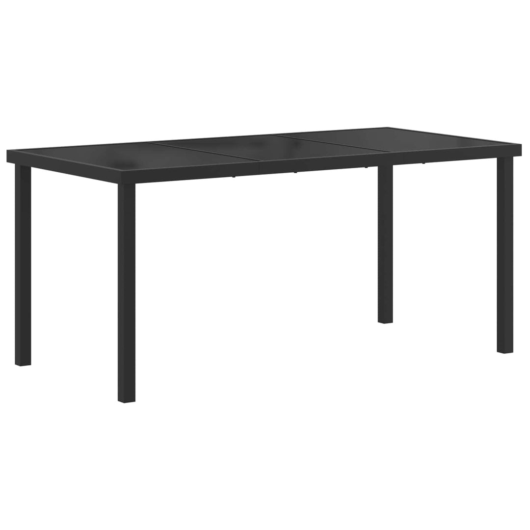 Have møbel sæt 5 pcs Sort og Anthracit 160 x 80 x 73 cm
