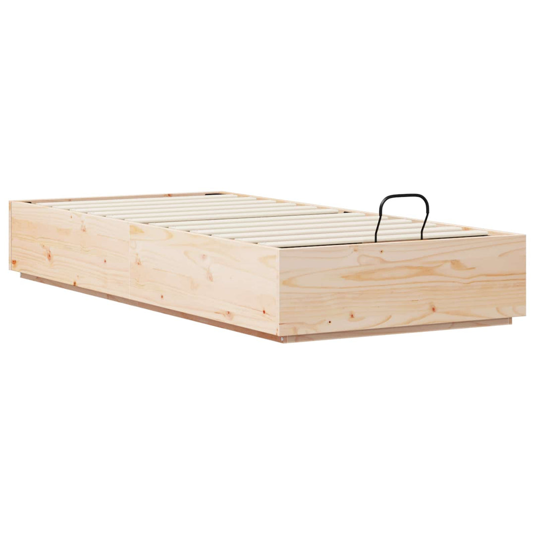 Ottoman Sengestel Naturfarvet 75 x 190 cm Massivt fyrretræ