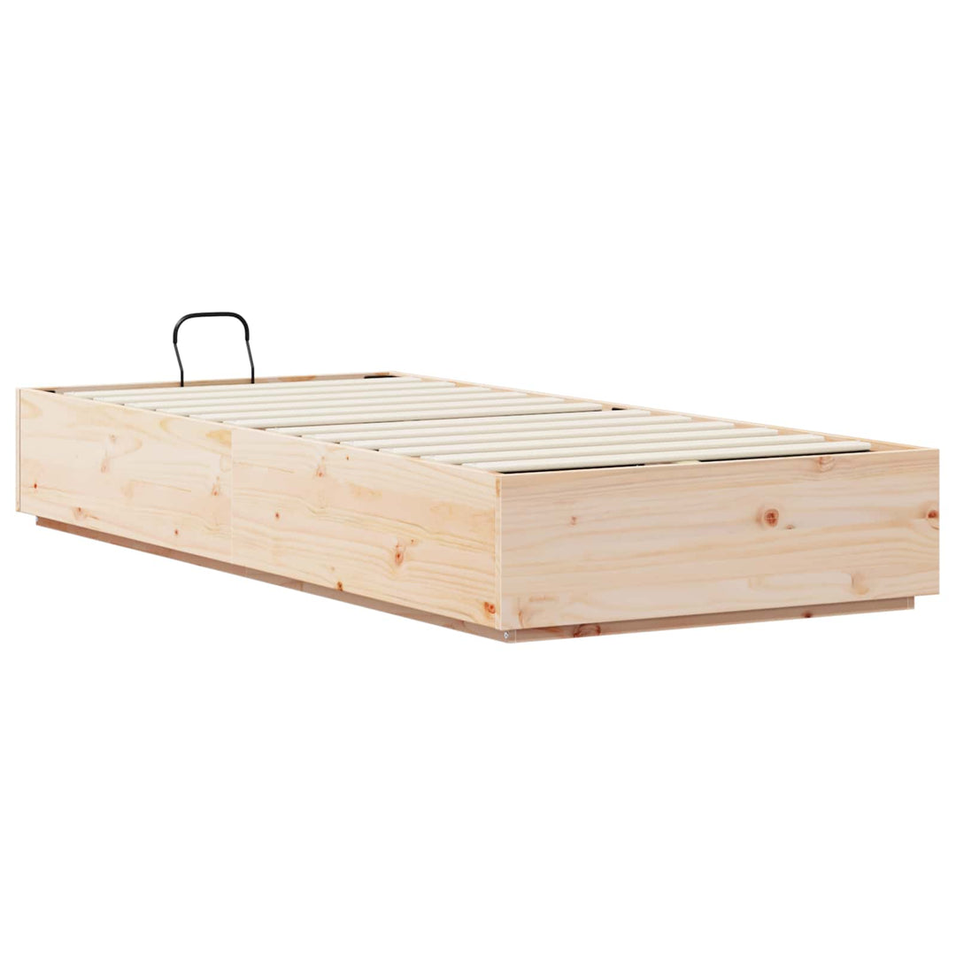 Ottoman Sengestel Naturfarvet 75 x 190 cm Massivt fyrretræ