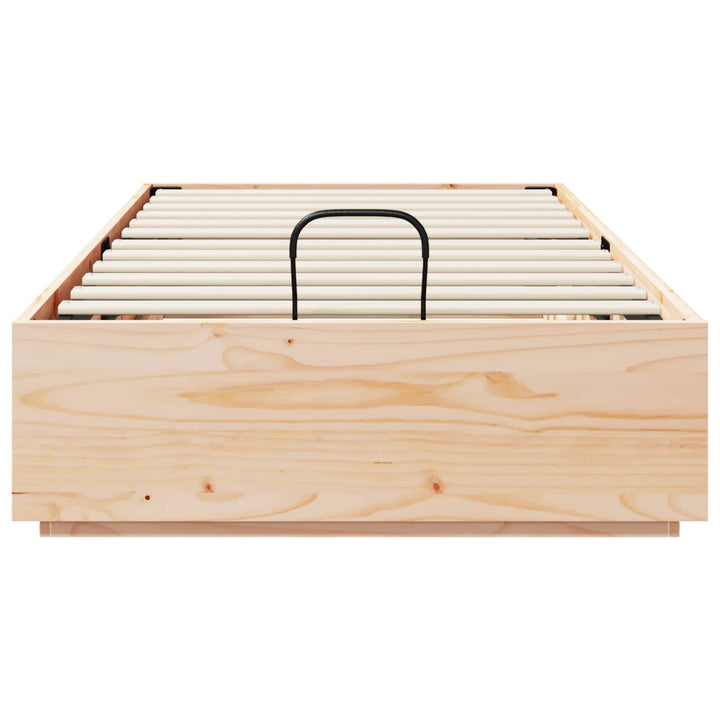 Ottoman Sengestel Naturfarvet 75 x 190 cm Massivt fyrretræ
