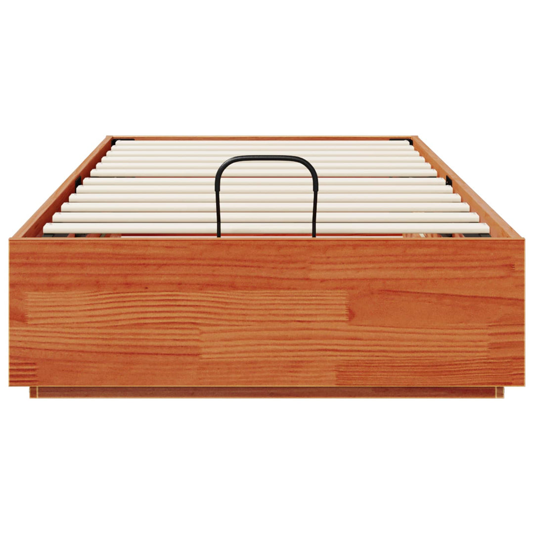 Ottoman Sengestel VoksBrun 90 x 200 cm Massivt fyrretræ