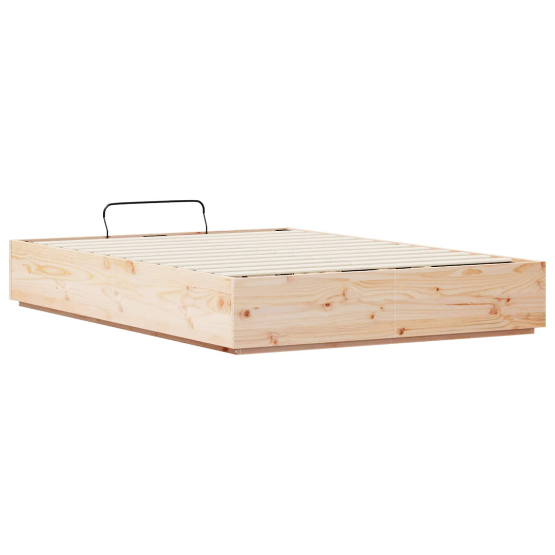 Ottoman Sengestel Naturfarvet 135 x 190 cm Massivt fyrretræ