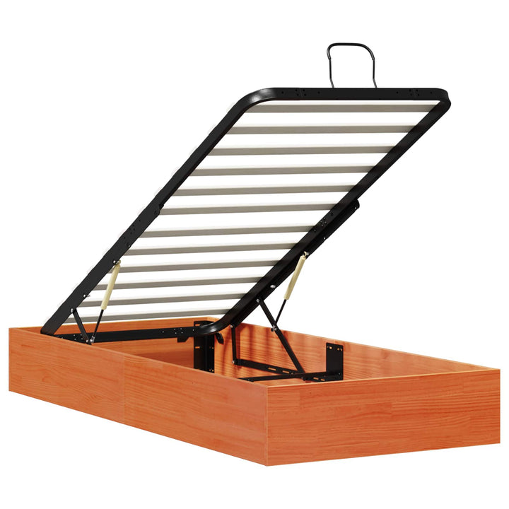 Otmansengestel med opbevaring VoksBrun 90 x 190 cm