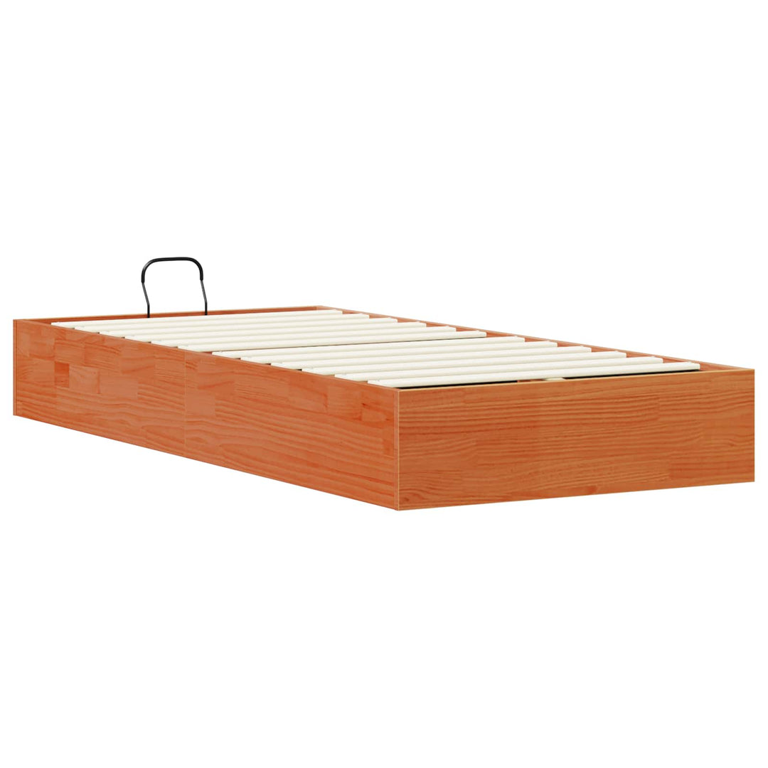 Otmansengestel med opbevaring VoksBrun 80 x 200 cm