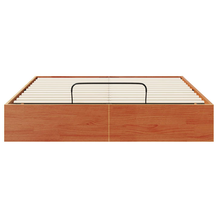Otmansengestel med opbevaring VoksBrun 140 x 190 cm