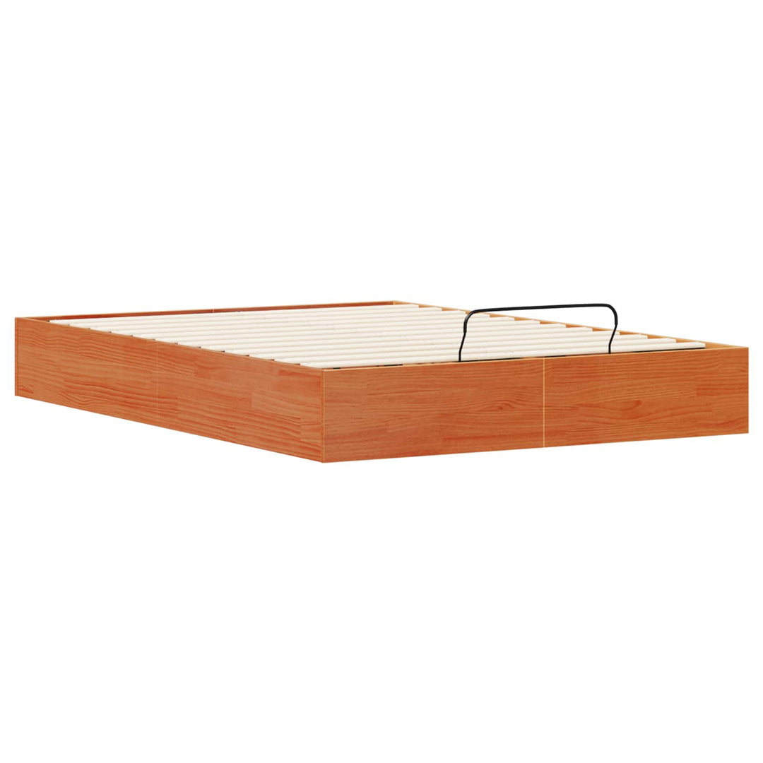 Otmansengestel med opbevaring VoksBrun 120 x 200 cm
