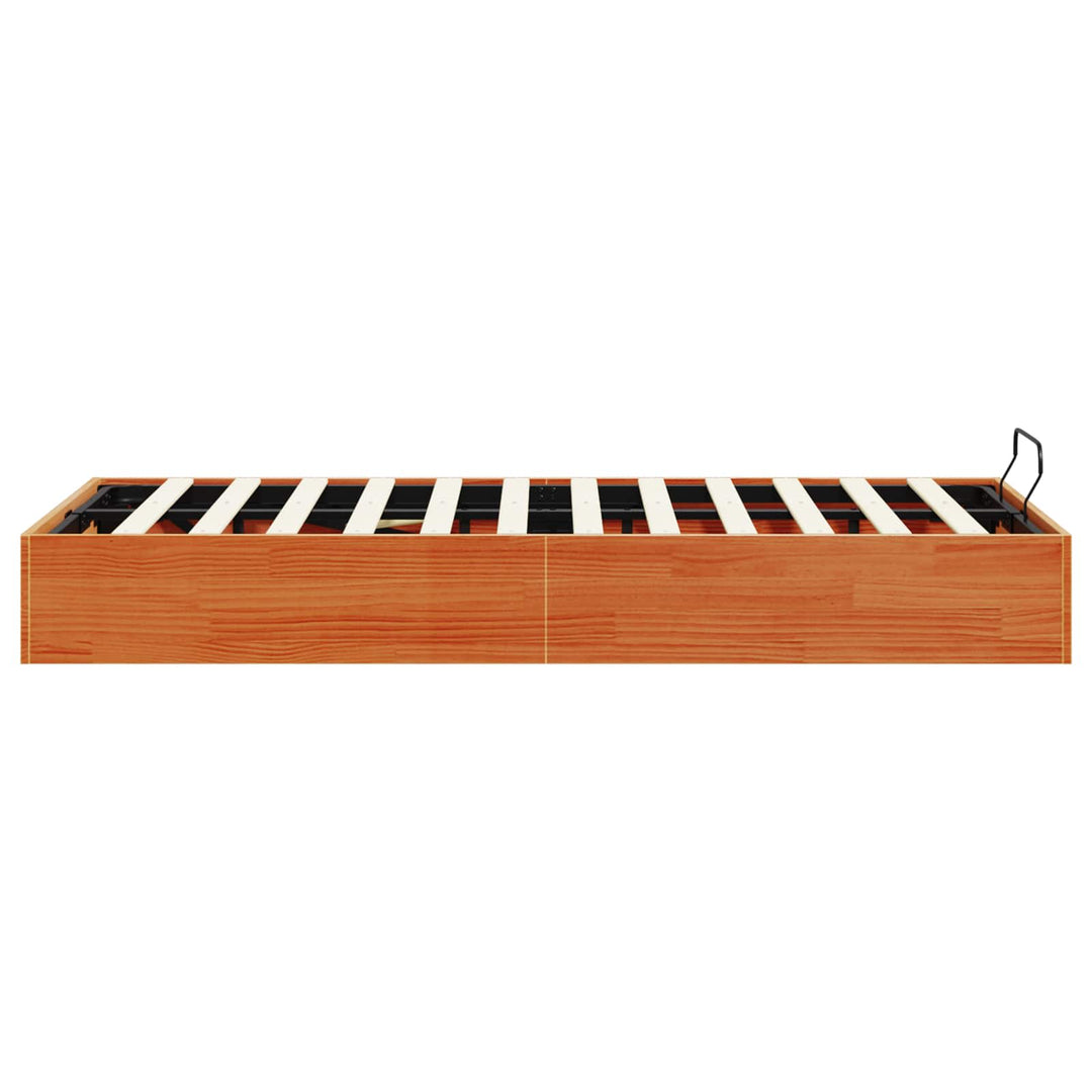 Otmansengestel med opbevaring VoksBrun 120 x 200 cm