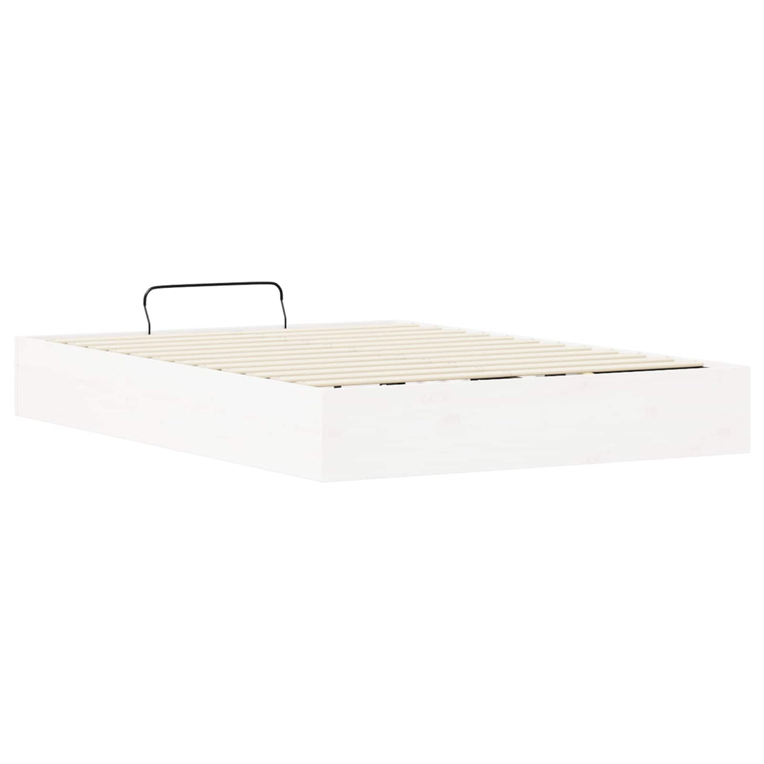 Otmansengestel med opbevaring Hvid 150 x 200 cm