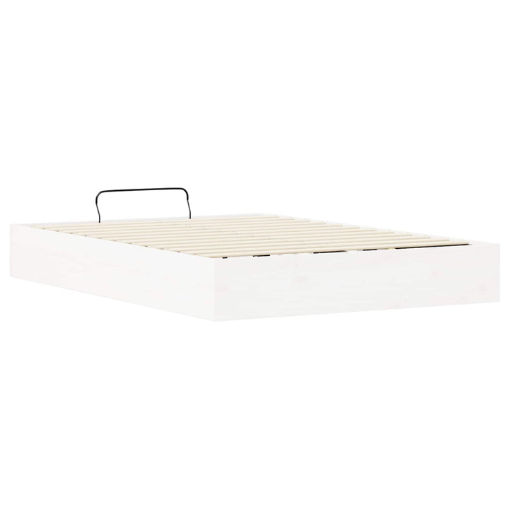 Otmansengestel med opbevaring Hvid 150 x 200 cm
