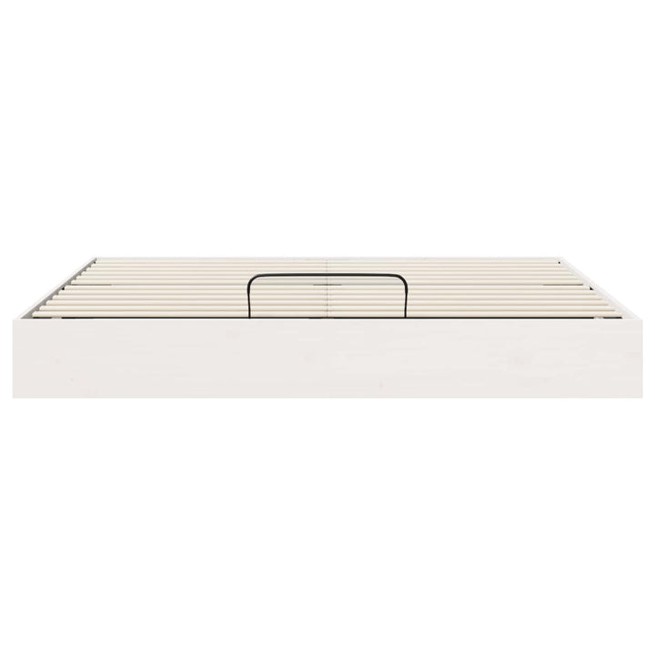 Otmansengestel med opbevaring Hvid 180 x 200 cm