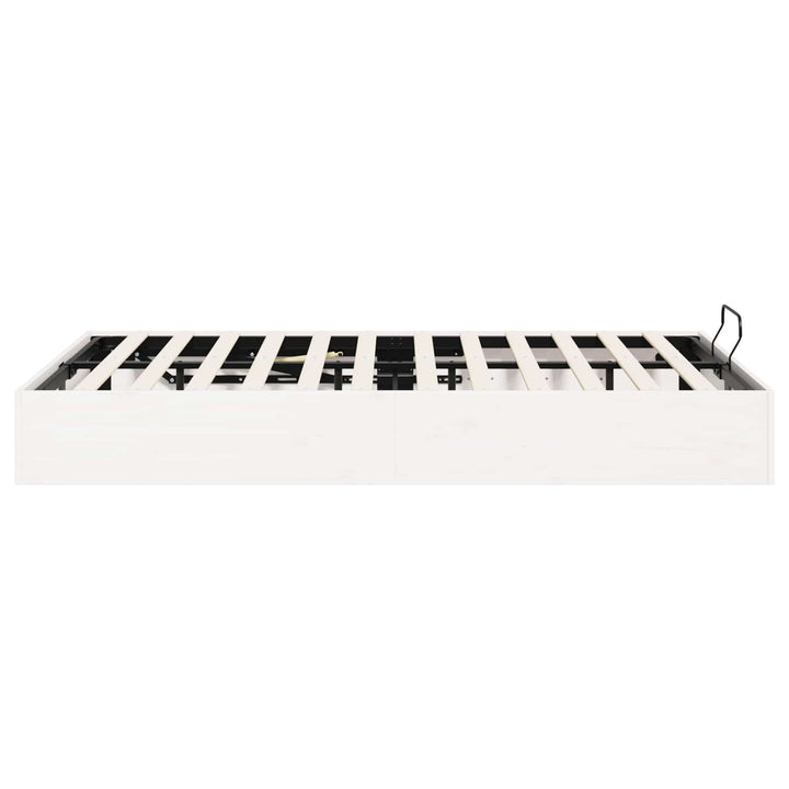Otmansengestel med opbevaring Hvid 180 x 200 cm