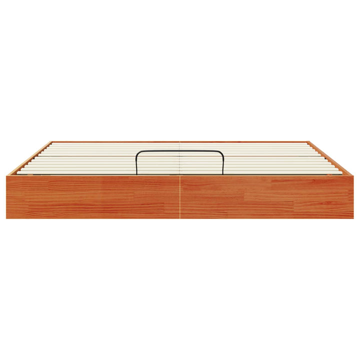 Otmansengestel med opbevaring Voksbrun 180 x 200 cm