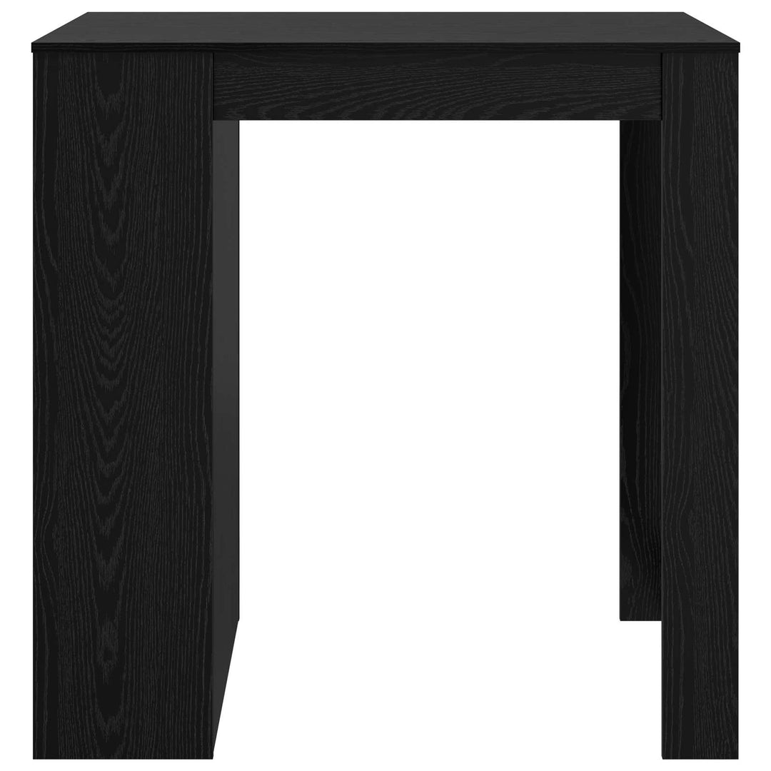 Barbord 102 x 70 x 103,5 cm Konstrueret træ Sort eg Rektangulær
