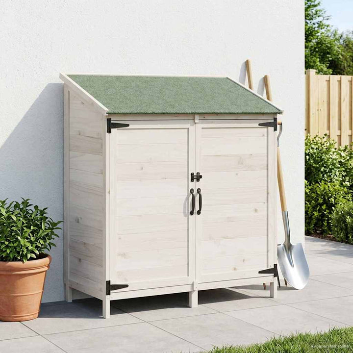Have Skur Hvid 106,5 x 56 x 113,5 cm Konstrueret træ