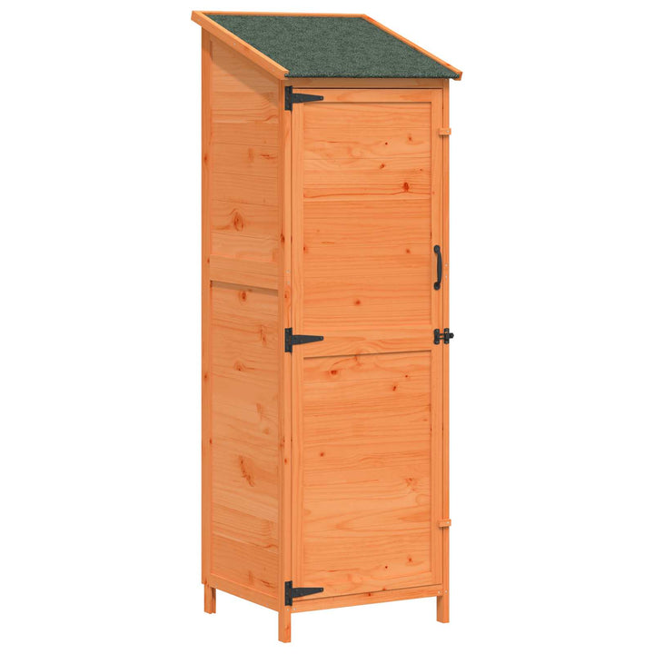 Have Skur med tag Brun 59,5 x 56 x 176,5 cm Massivt Fyrretræ