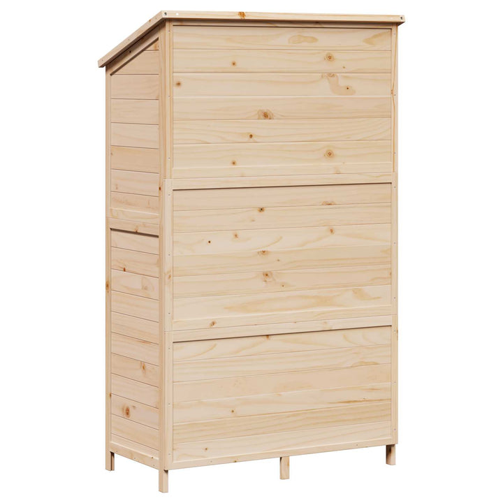 Have Skur Naturfarvet 106,5 x 56 x 176 cm Konstrueret træ