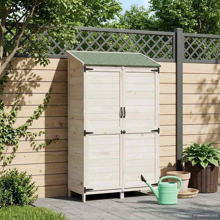 Have Skur Hvid 106,5 x 56 x 176 cm Konstrueret træ