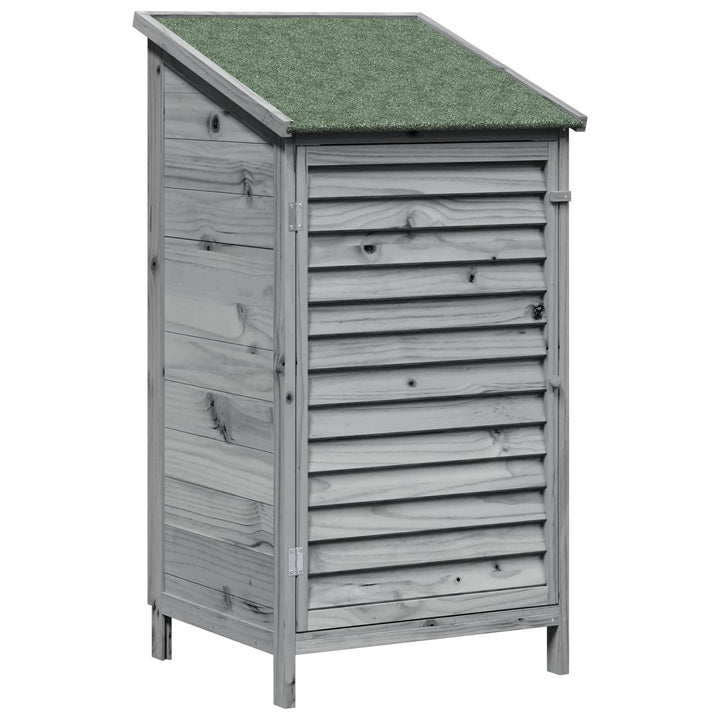 Have Skur Grå 59 x 56 x 113,5 cm Massivt Fyrretræ