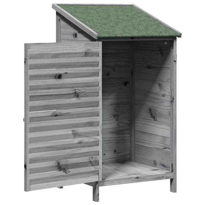 Have Skur Grå 59 x 56 x 113,5 cm Massivt Fyrretræ