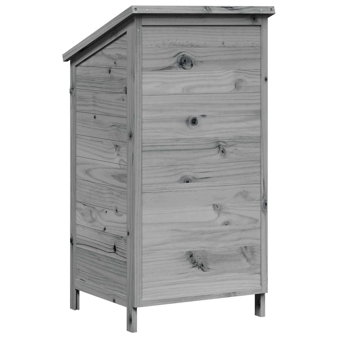 Have Skur Grå 59 x 56 x 113,5 cm Massivt Fyrretræ