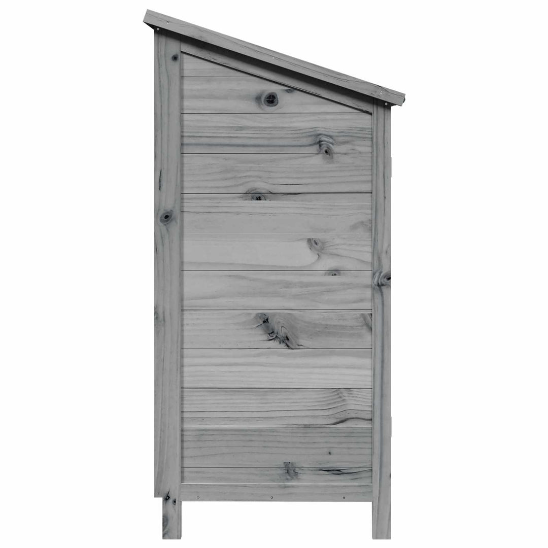 Have Skur Grå 59 x 56 x 113,5 cm Massivt Fyrretræ