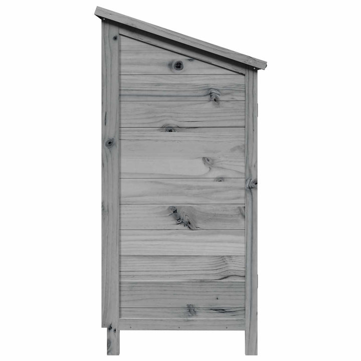 Have Skur Grå 59 x 56 x 113,5 cm Massivt Fyrretræ