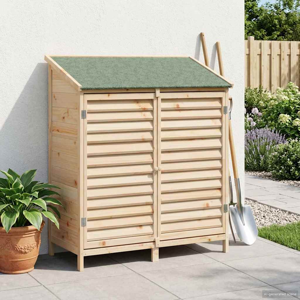 Have Skur Naturfarvet 106 x 56 x 113,5 cm Massivt Fyrretræ