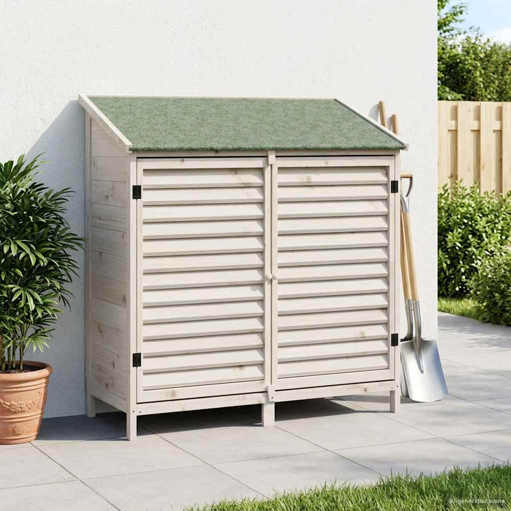 Have Skur Hvid 106 x 56 x 113,5 cm Massivt Fyrretræ