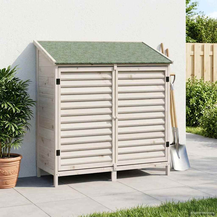 Have Skur Hvid 106 x 56 x 113,5 cm Massivt Fyrretræ