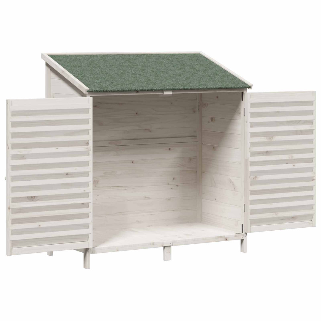 Have Skur Hvid 106 x 56 x 113,5 cm Massivt Fyrretræ