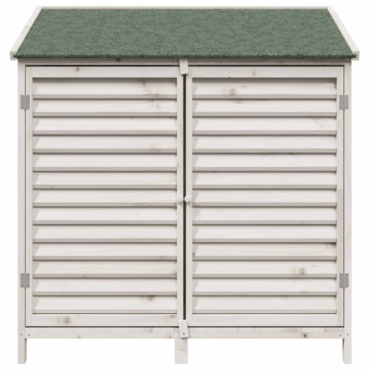 Have Skur Hvid 106 x 56 x 113,5 cm Massivt Fyrretræ