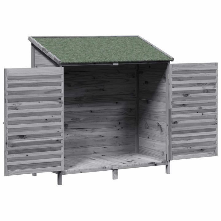 Have Skur Grå 106 x 56 x 113,5 cm Massivt Fyrretræ