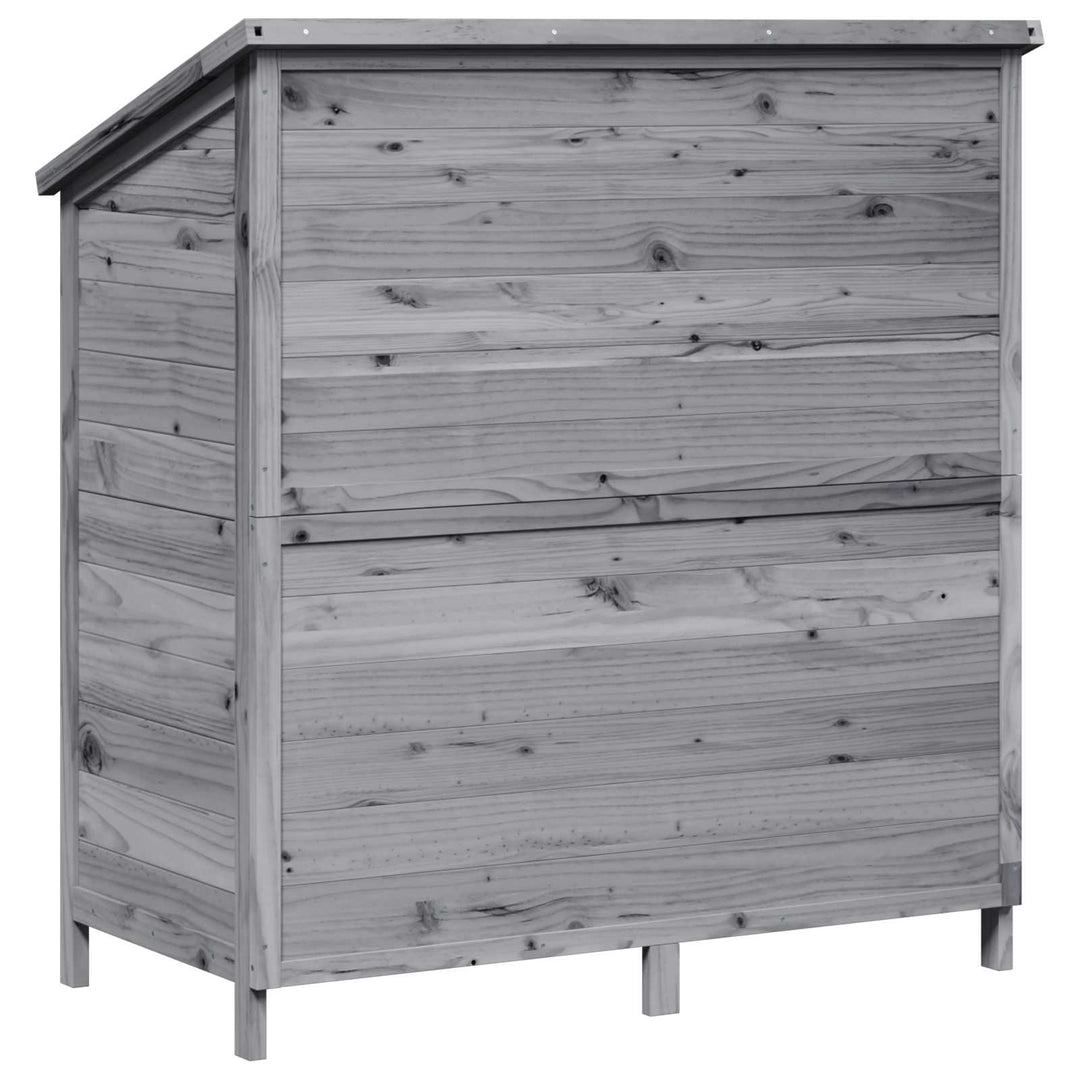 Have Skur Grå 106 x 56 x 113,5 cm Massivt Fyrretræ