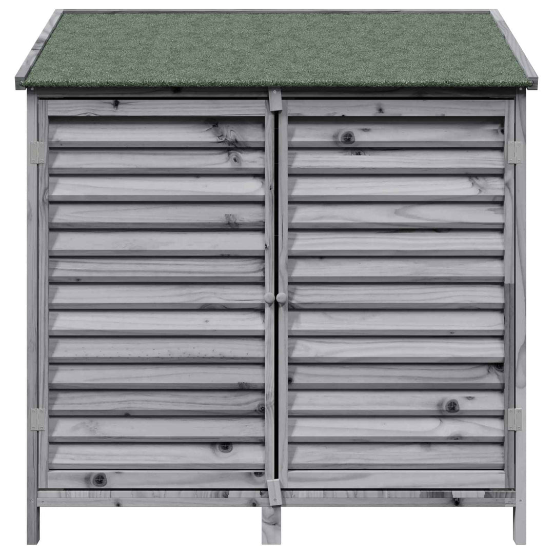 Have Skur Grå 106 x 56 x 113,5 cm Massivt Fyrretræ