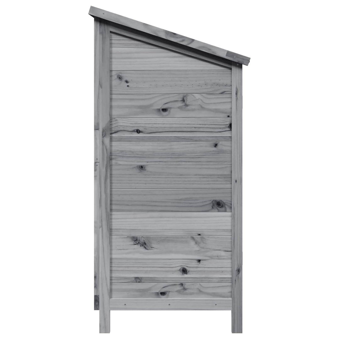 Have Skur Grå 106 x 56 x 113,5 cm Massivt Fyrretræ