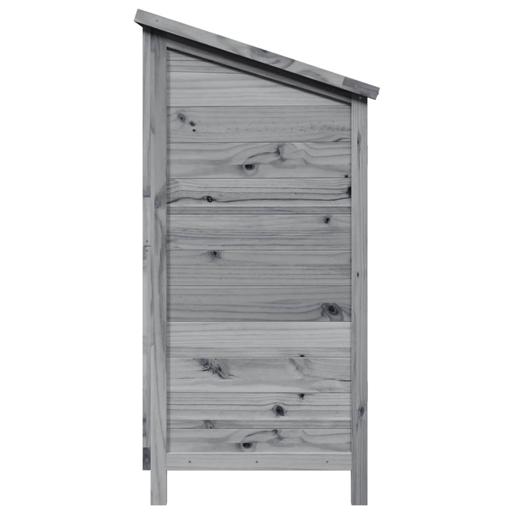 Have Skur Grå 106 x 56 x 113,5 cm Massivt Fyrretræ