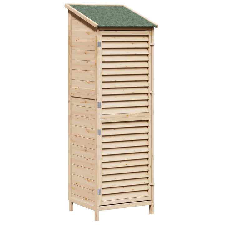 Have Skur Naturfarvet 59 x 56 x 176 cm Massivt Fyrretræ