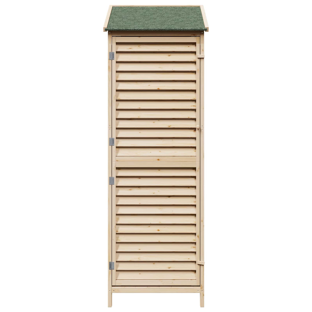 Have Skur Naturfarvet 59 x 56 x 176 cm Massivt Fyrretræ