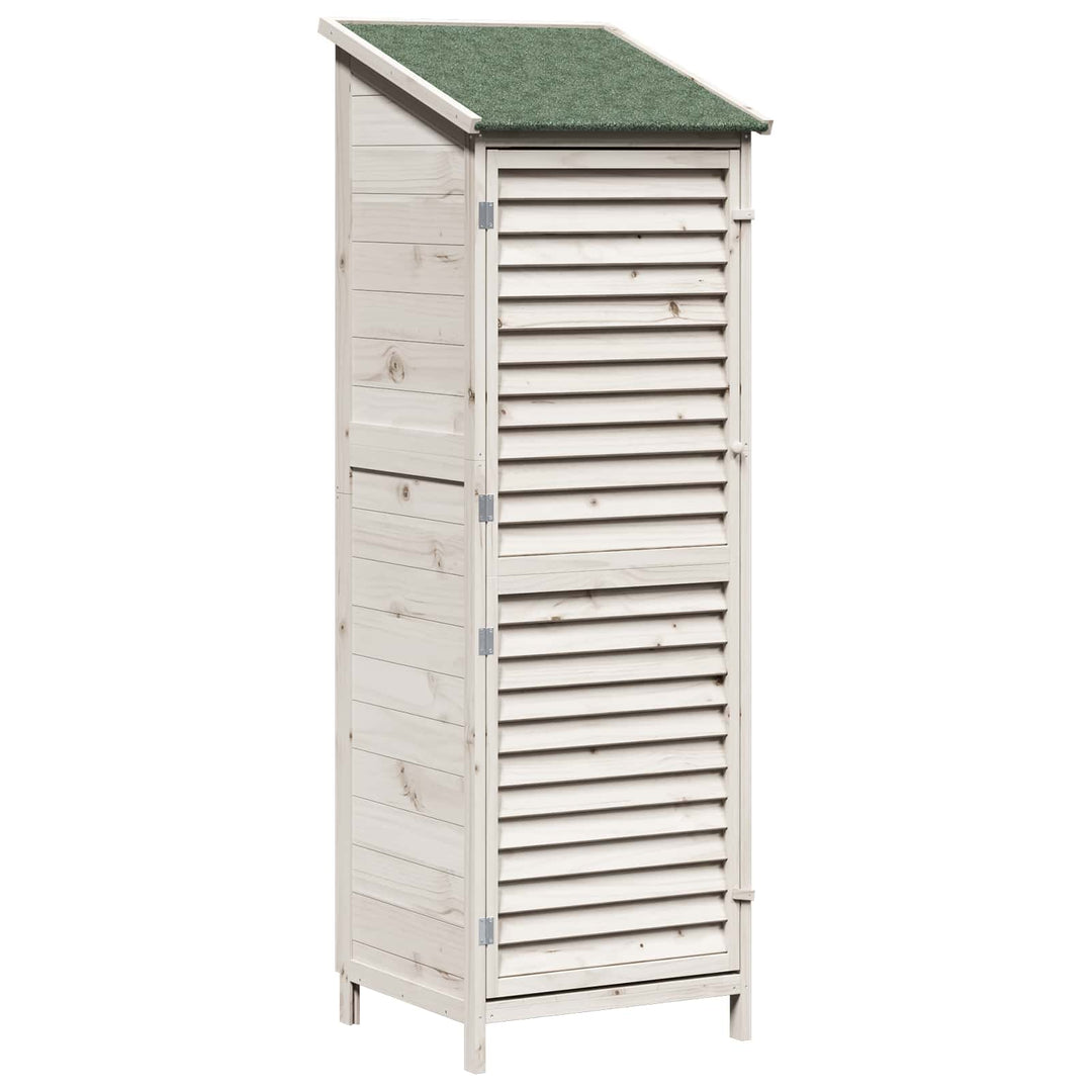 Have Skur Hvid 59 x 56 x 176 cm Massivt Fyrretræ