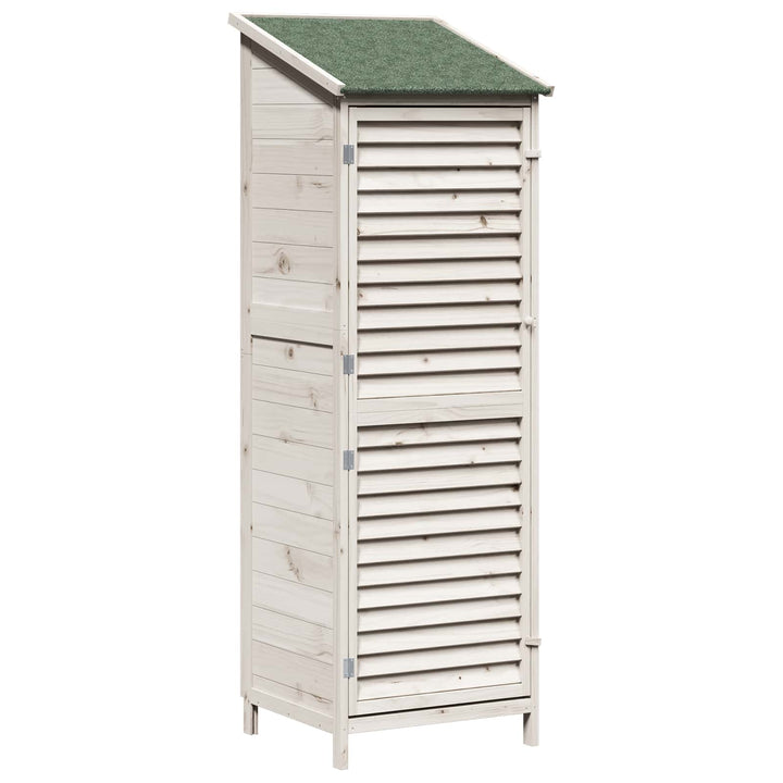 Have Skur Hvid 59 x 56 x 176 cm Massivt Fyrretræ