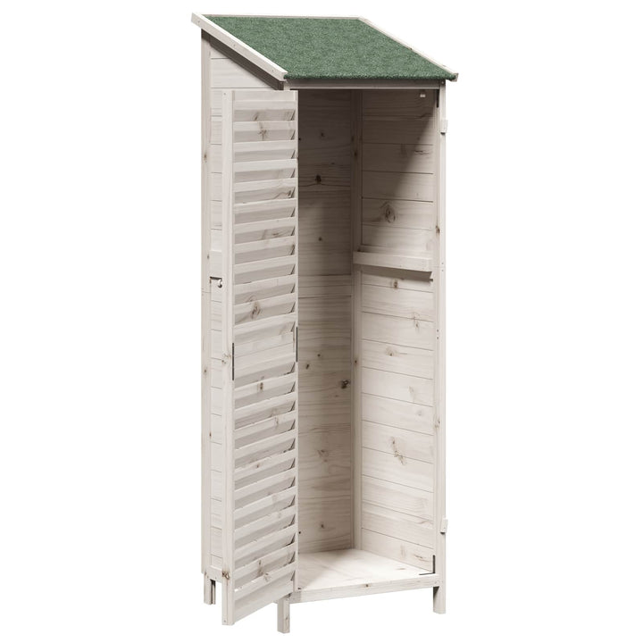 Have Skur Hvid 59 x 56 x 176 cm Massivt Fyrretræ