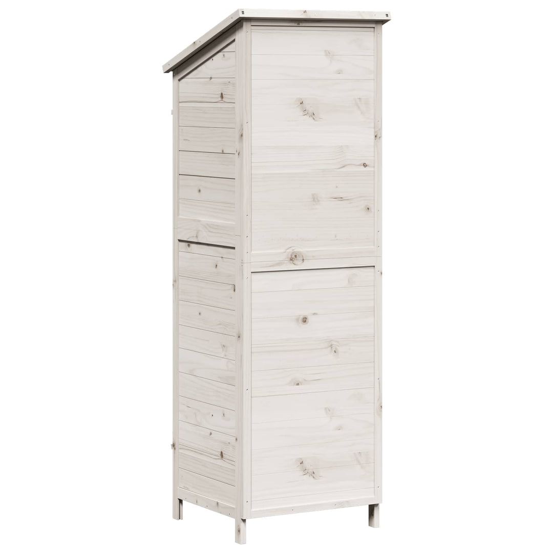 Have Skur Hvid 59 x 56 x 176 cm Massivt Fyrretræ