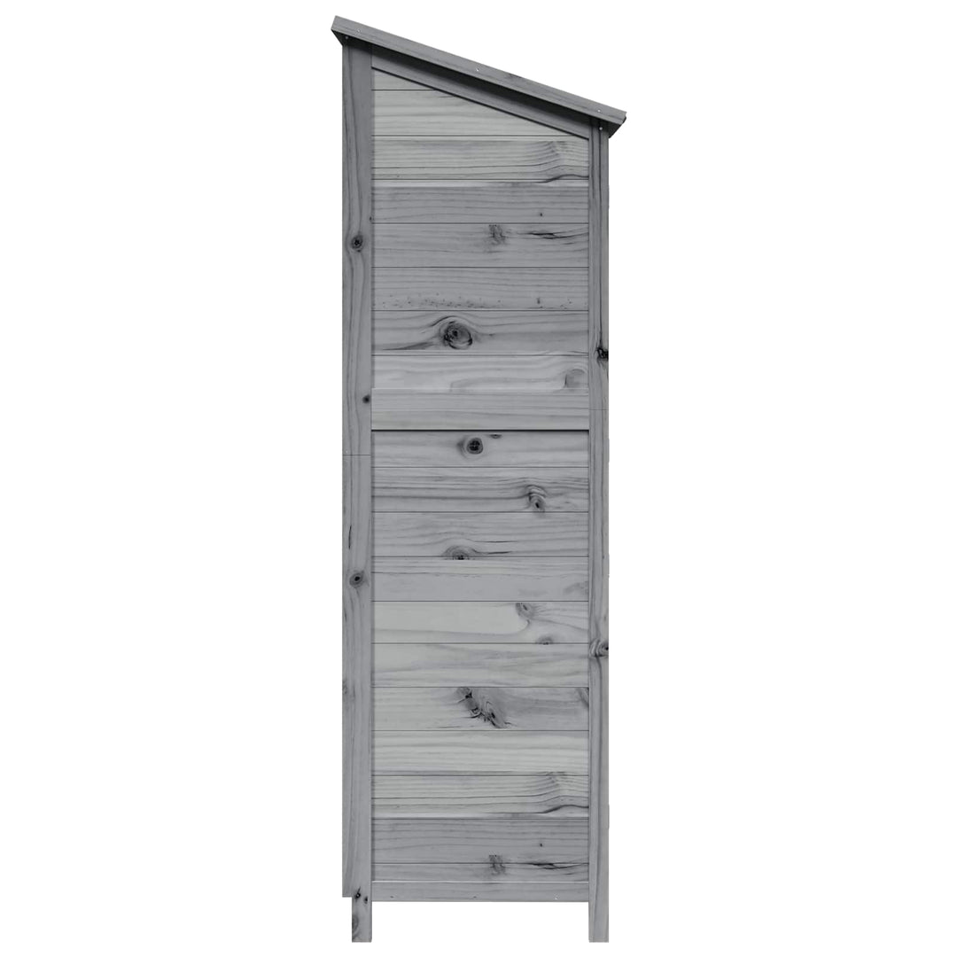 Have Skur Grå 59 x 56 x 176 cm Massivt Fyrretræ