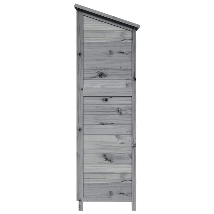 Have Skur Grå 59 x 56 x 176 cm Massivt Fyrretræ