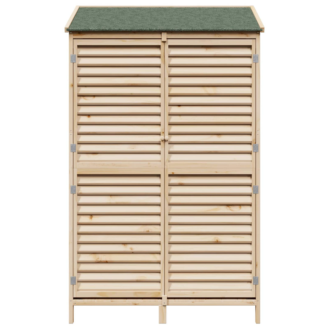 Have Skur Naturfarvet 106 x 56 x 176,5 cm Massivt Fyrretræ