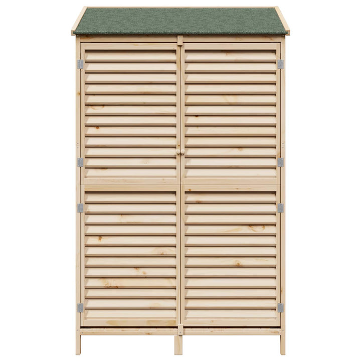 Have Skur Naturfarvet 106 x 56 x 176,5 cm Massivt Fyrretræ