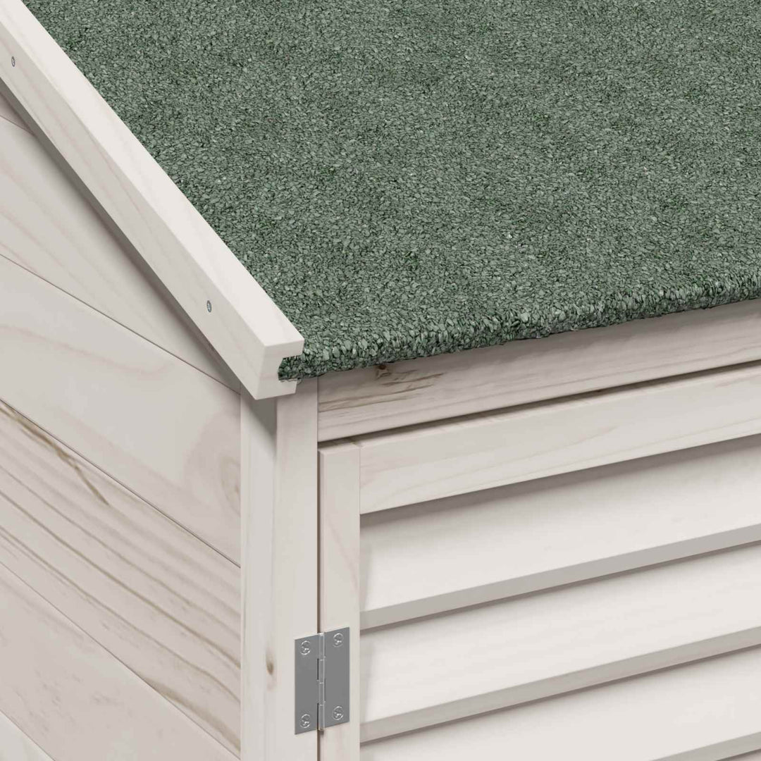 Have Skur Hvid 106 x 56 x 176,5 cm Massivt Fyrretræ