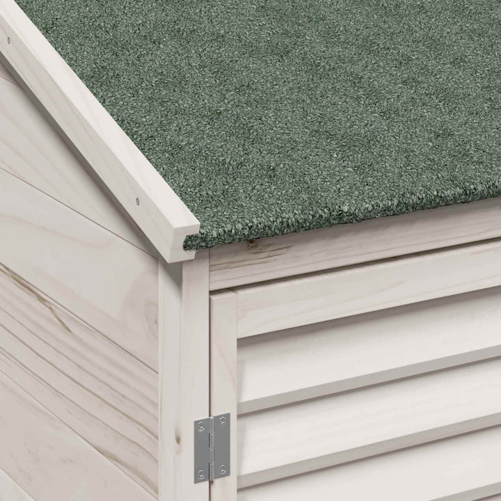 Have Skur Hvid 106 x 56 x 176,5 cm Massivt Fyrretræ